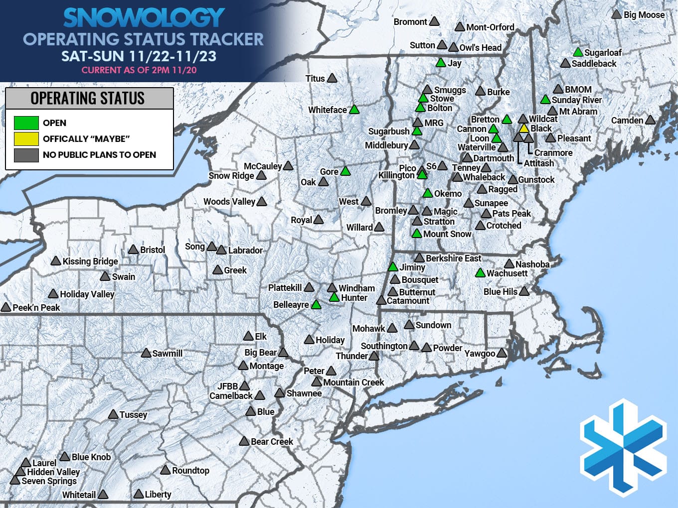 Weekend Outlook: Fri-Sun, Nov 21-23