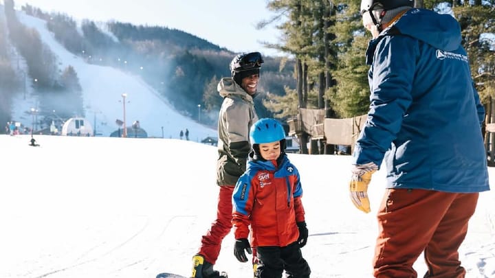 Bluebird days are the best for learning to ski or ride.   📷 Berkshire East