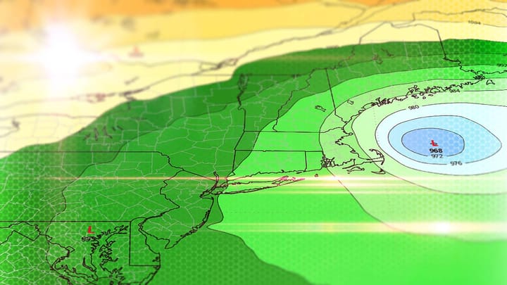 If you are into pow, that looks like a bullseye off the New England coast!