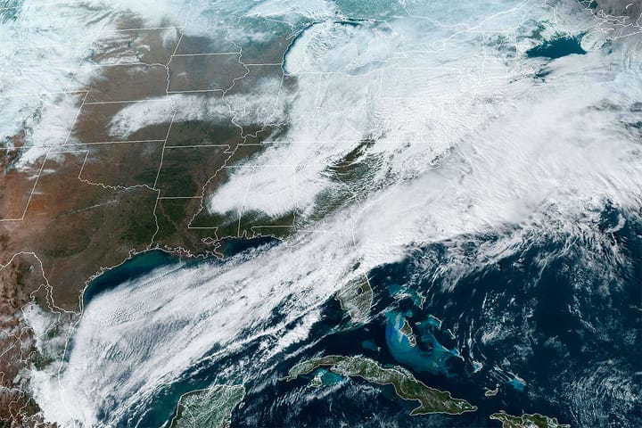 GOES-16 satellite imagery from Sunday afternoon.