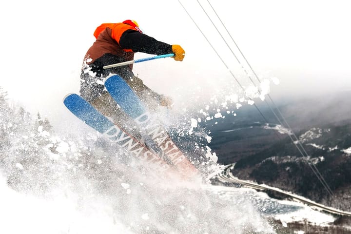 What a shot from Cannon this morning where they dropped ropes on DJ's Tramline! 📷 Cannon Mountain