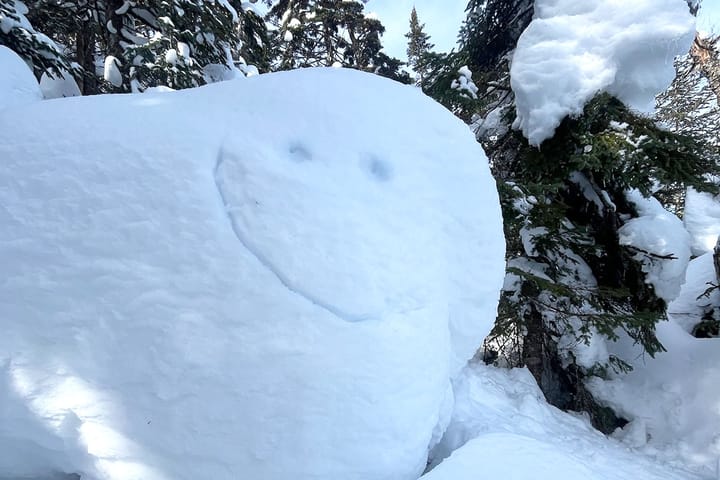The snow ghosts are still happy up high at MRG...for the moment.   📷 Kristine Keeney